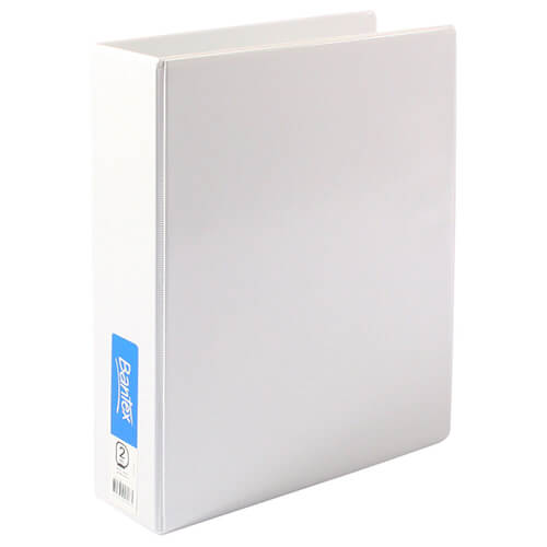 Bantex Insert Binder 50mm A4 (White) - 4 D-ring