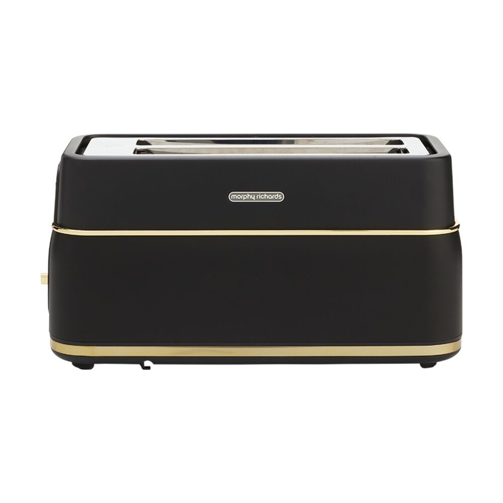 Morphy Richards Signature Soft Gold 4-Slice Toaster (Matte Black)