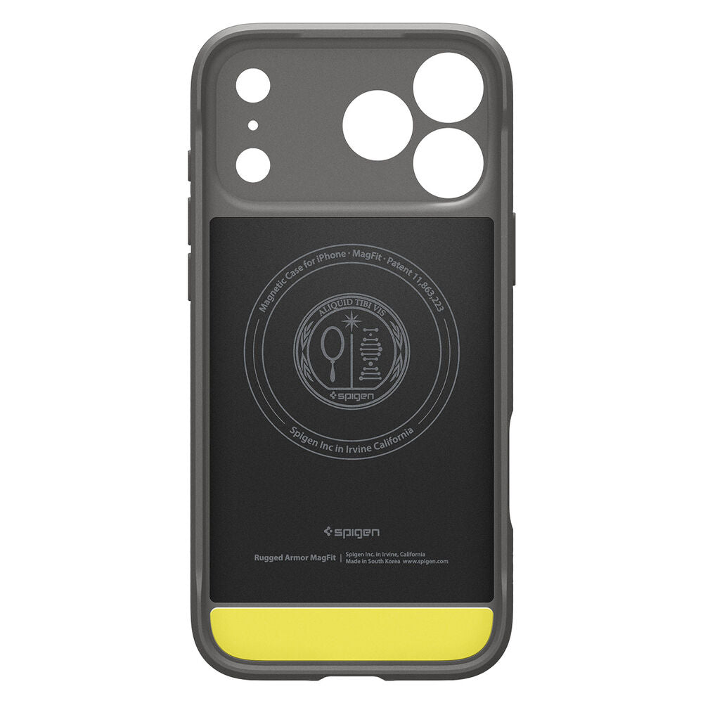 Spigen Apple iPhone 17 Pro Rugged Armor (MagFit) Case - Grey