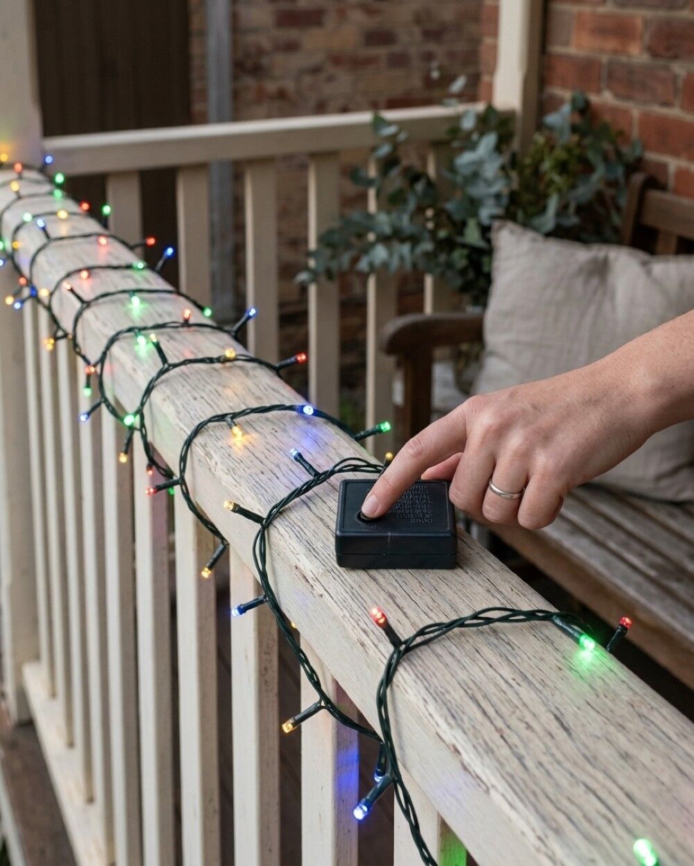 300 Multi Colour LED String Fairy Lights 8 Function | 15mGreen, Red, Blue & Orange