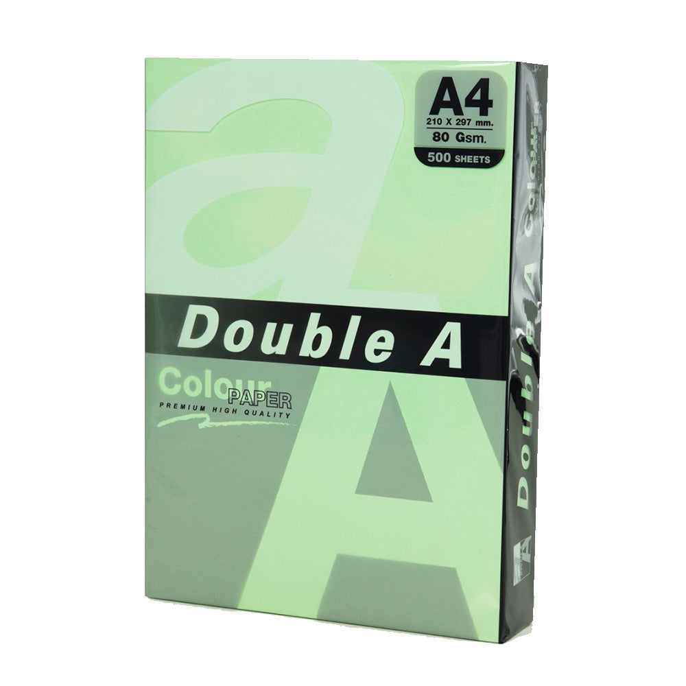 Double A A4 80gsm Pastel Colour Copy Paper 500pcs - Emerald