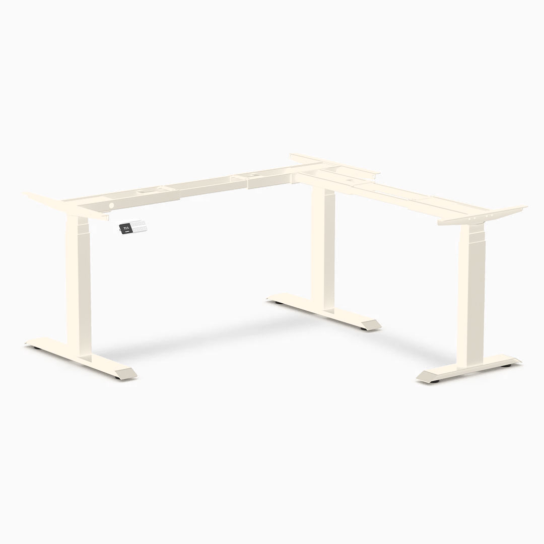 Desky Sit Stand L-Shape Desk Frame 110cm–190cm (Space Grey)