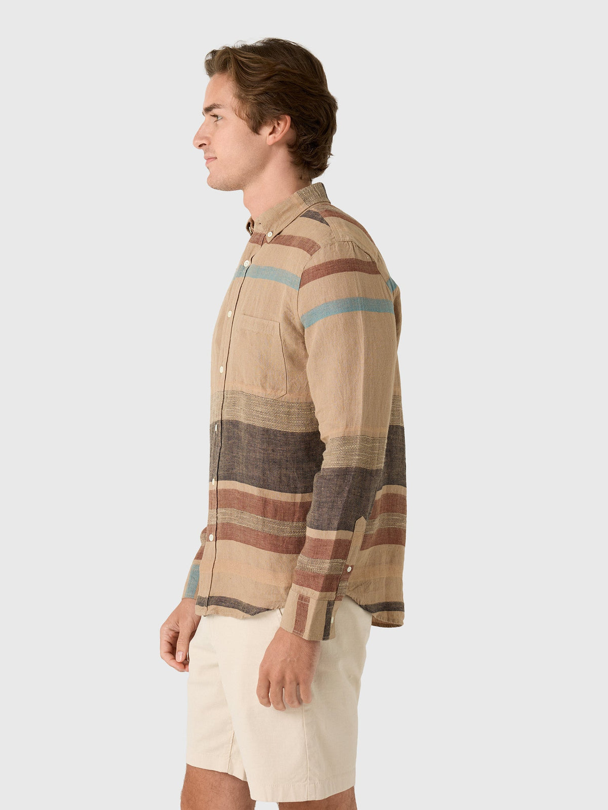Billy Reid Men's Archive Stripe Weave Tuscumbia Shirt