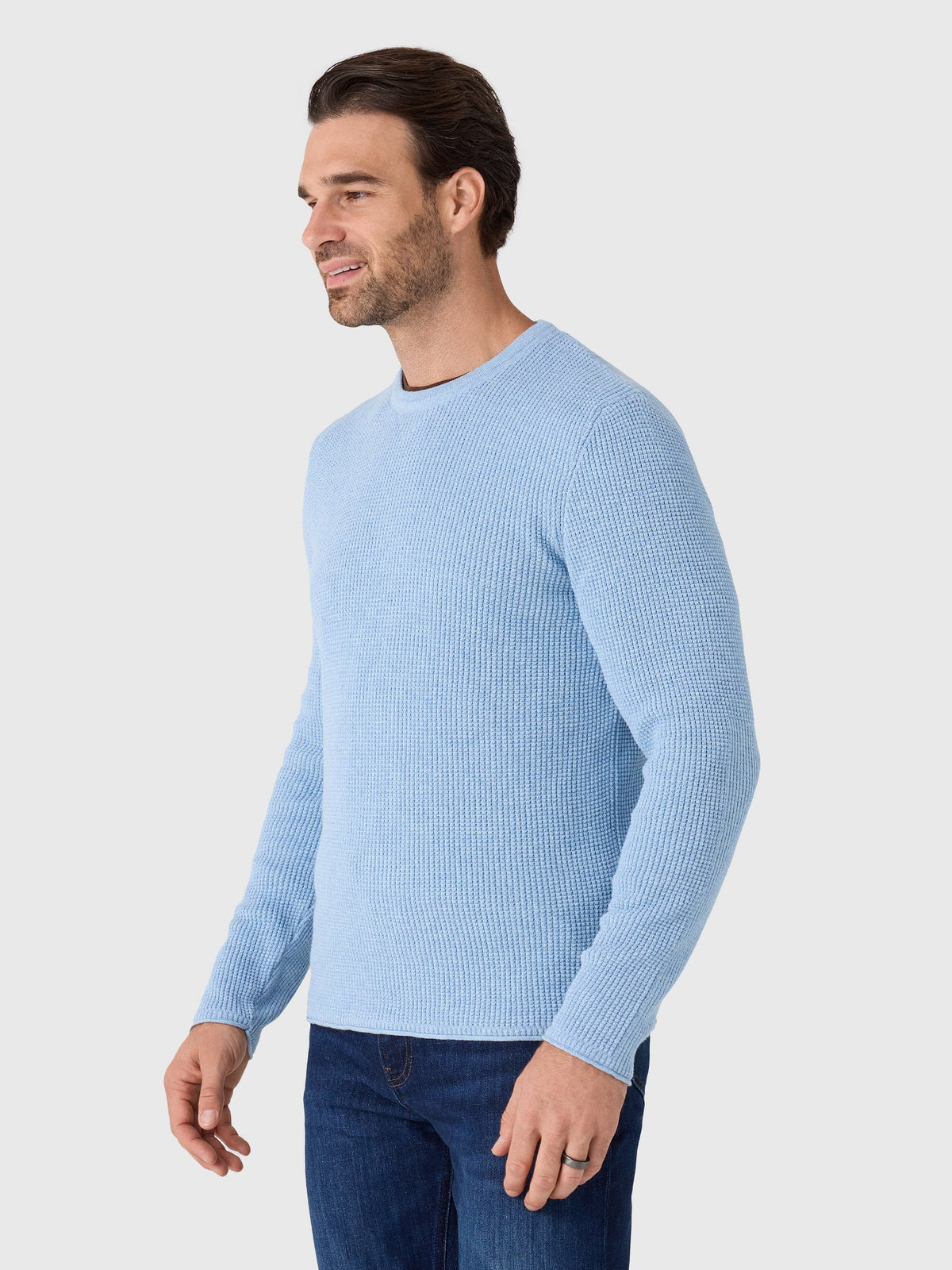 Billy Reid Men's Martin Mini Waffle Crew