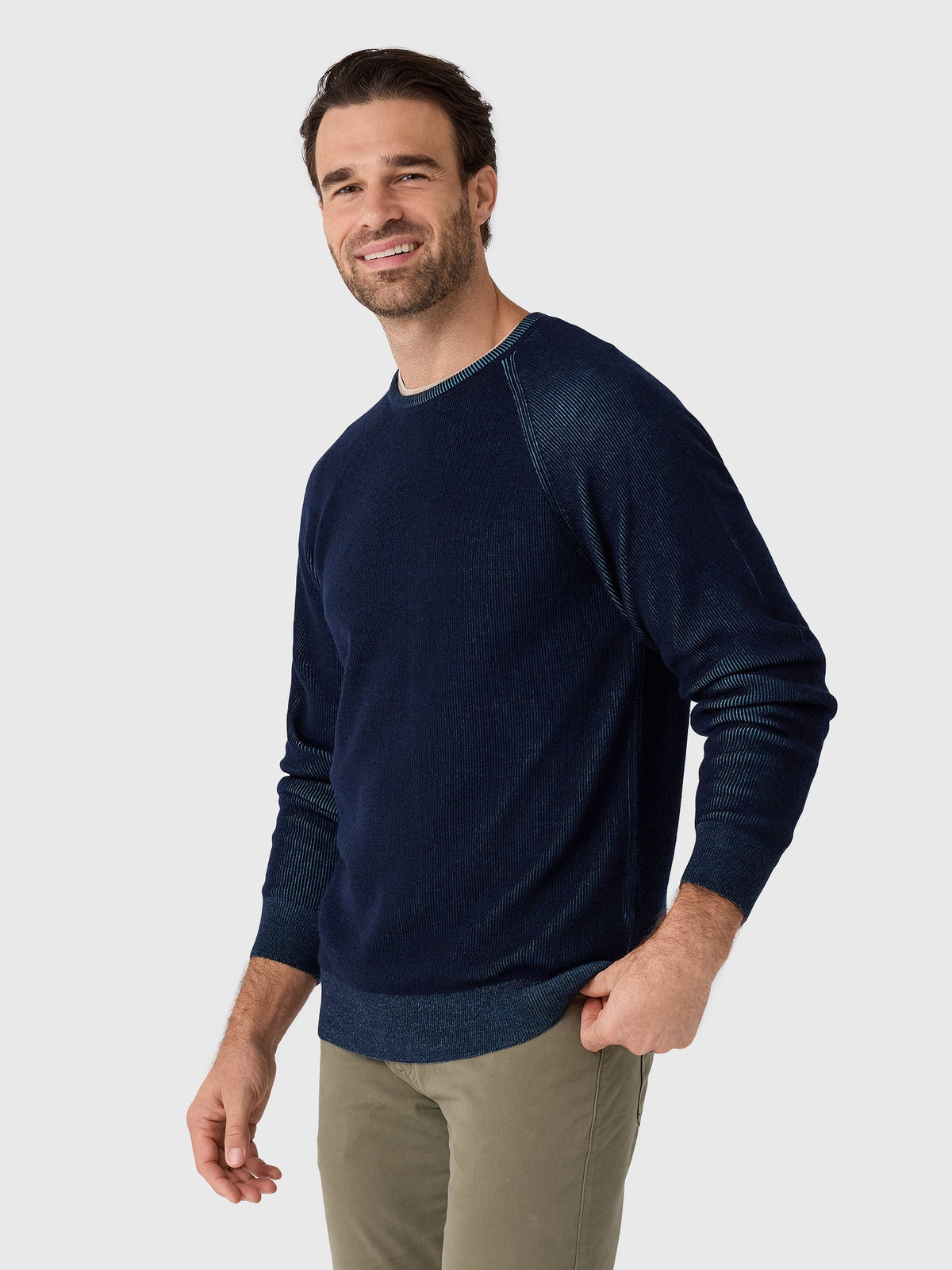 Billy Reid Men's Bishop Rib Crew