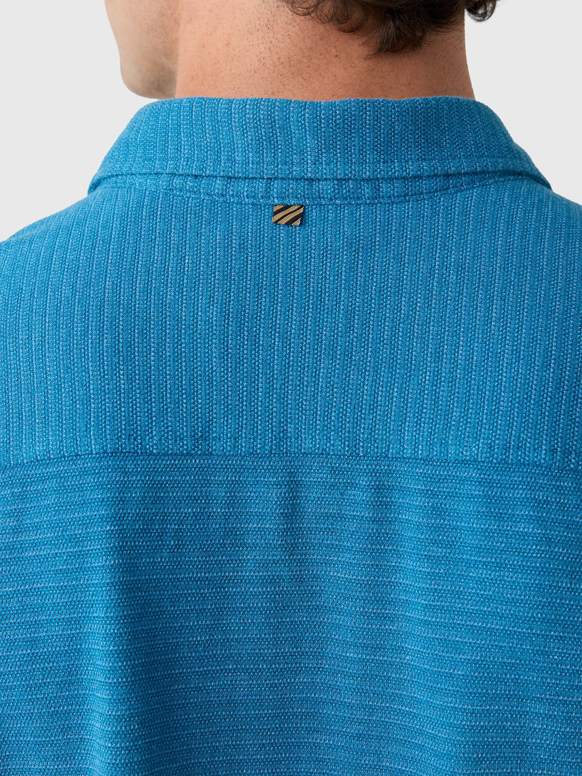 Billy Reid Men's Short Sleeve Textured Treme Knit Shirt