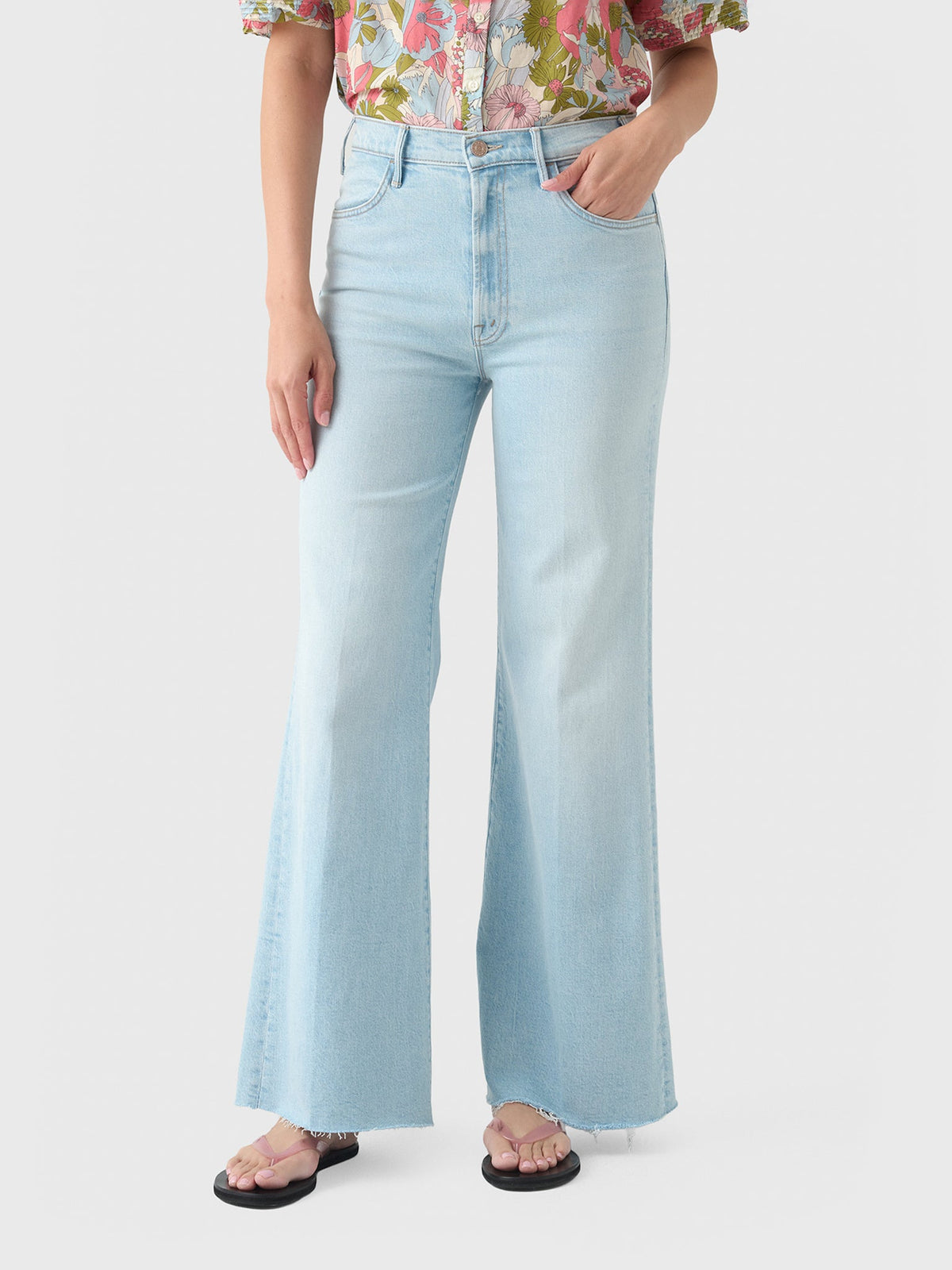Mother Women's The Hustler Roller Skimp Fray Jean
