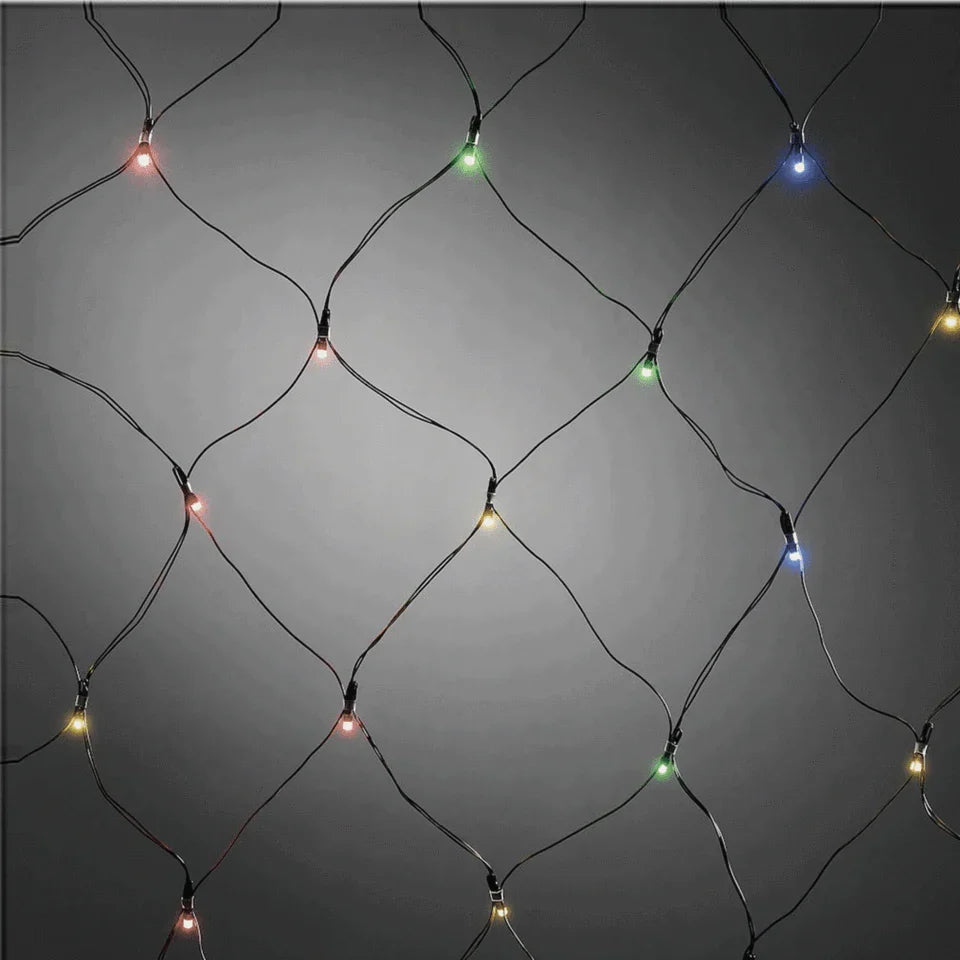 Lexi Lighting Dual Power 160 LED Connectable Net Light - Multicolour