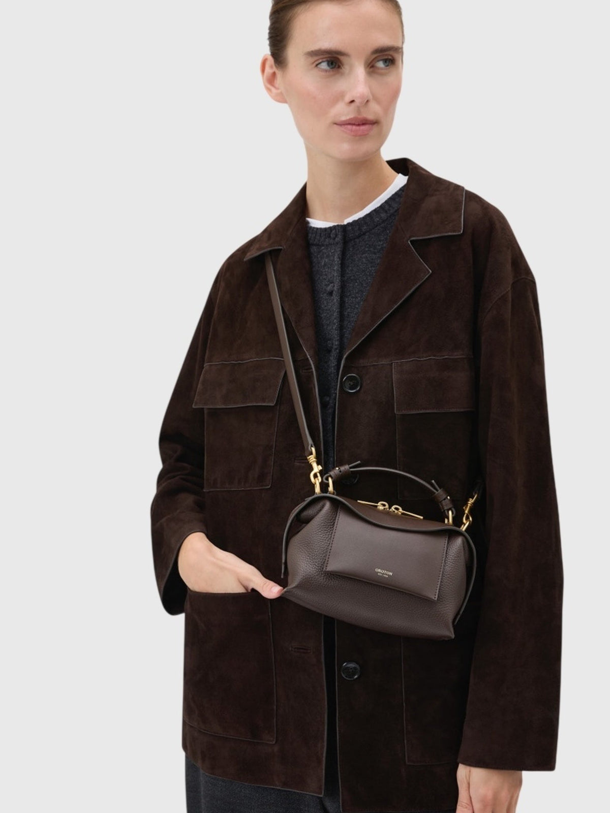 Oroton Mica Mini Bowler Bag