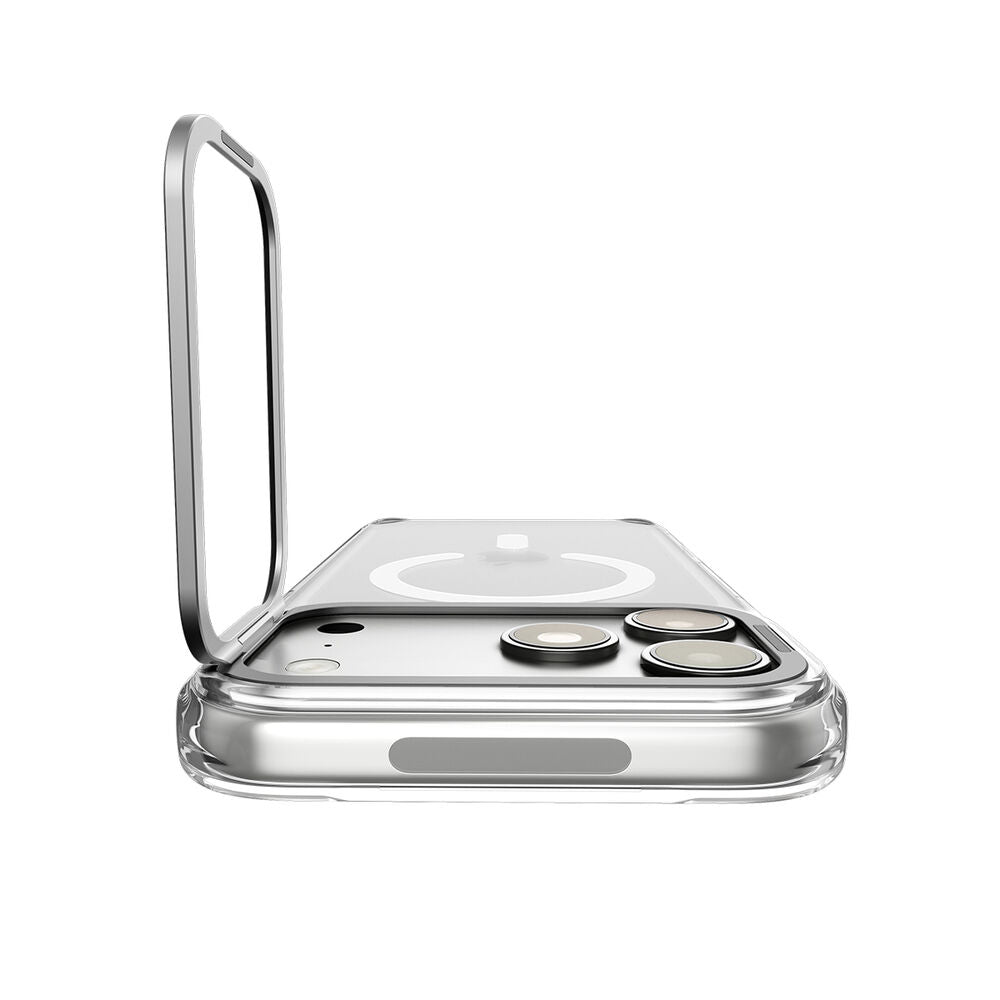 SPIGEN Ultra Hybrid Optik S MagSafe Case for iPhone 18 Pro Max/17 Pro Max (Clear Case / Silver Ring)