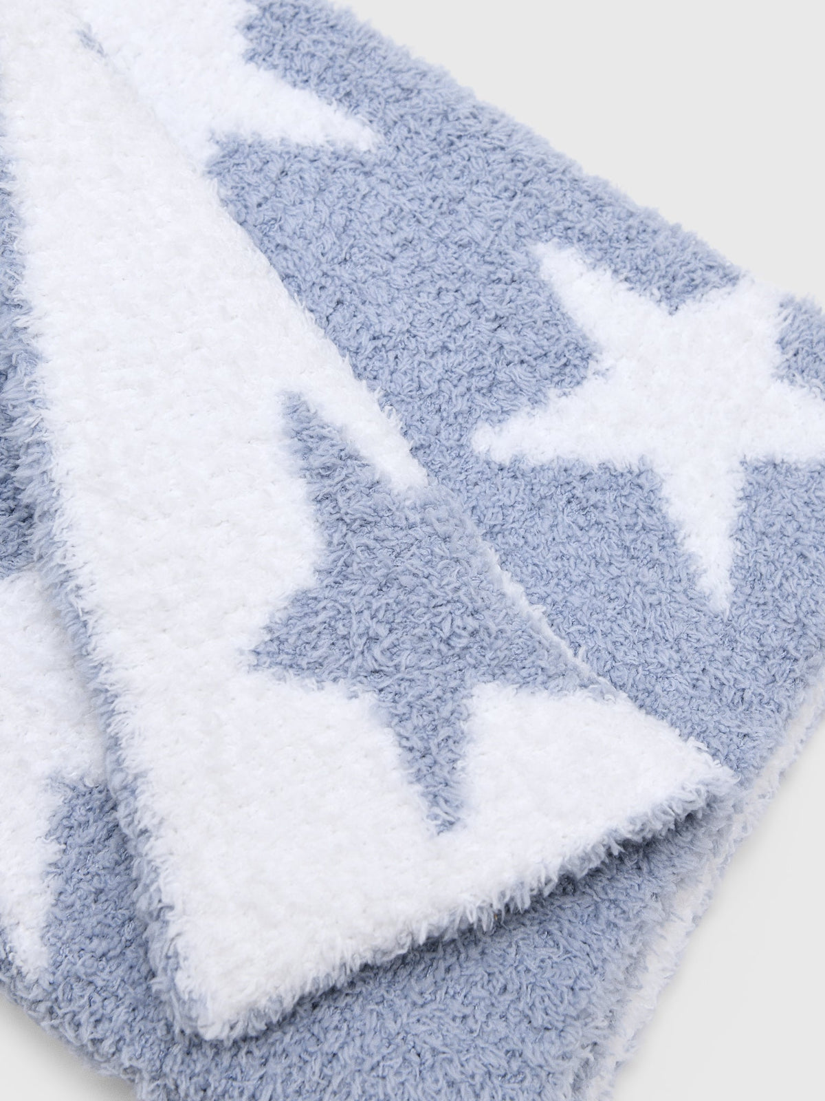 Angel Dear Baby Dusty Blue Star Chenille Blanket
