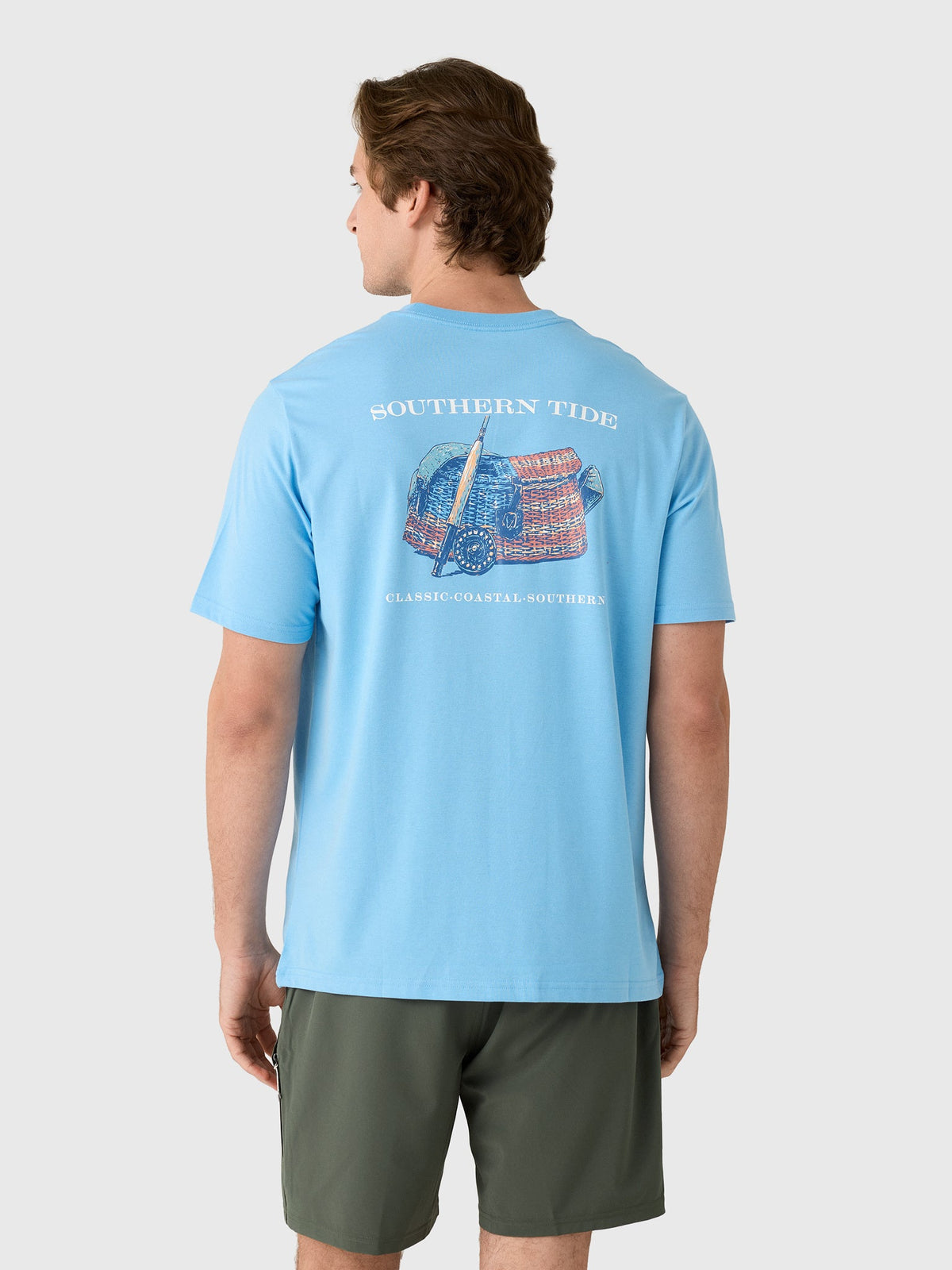 Southern Tide Men's Americana Trout Basket Short Sleeve T-Shirt