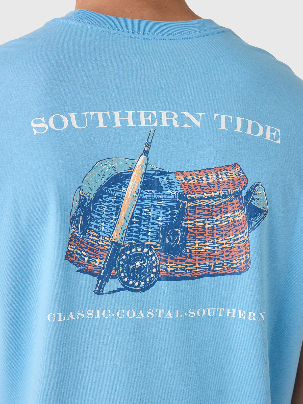 Southern Tide Men's Americana Trout Basket Short Sleeve T-Shirt