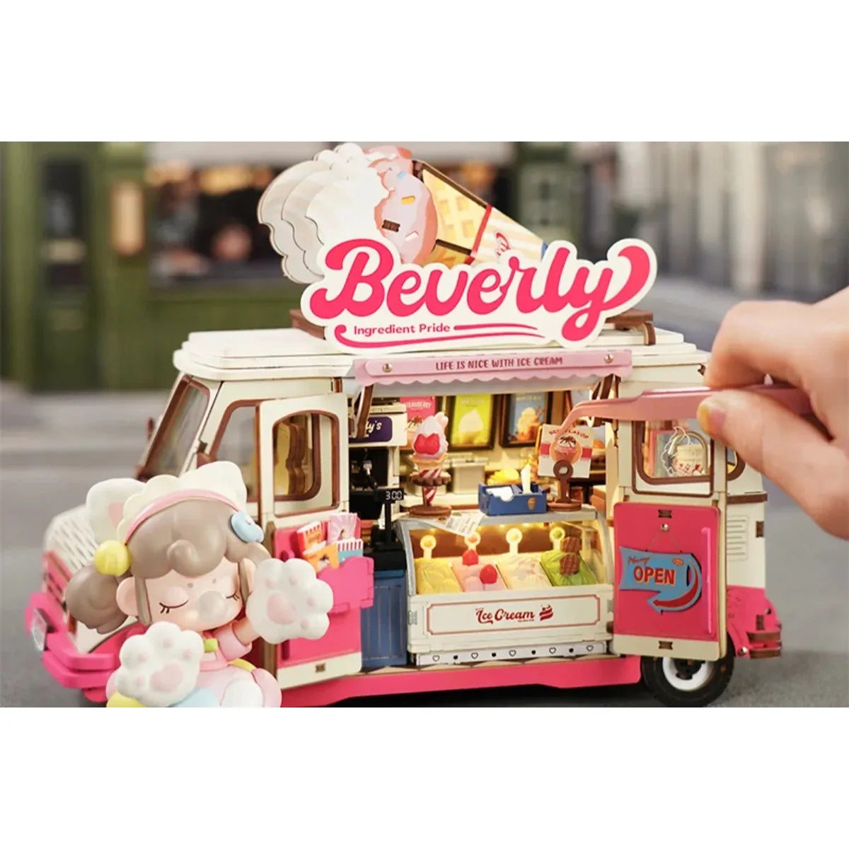 Robotime DIY Beverly's Ice Cream Truck
