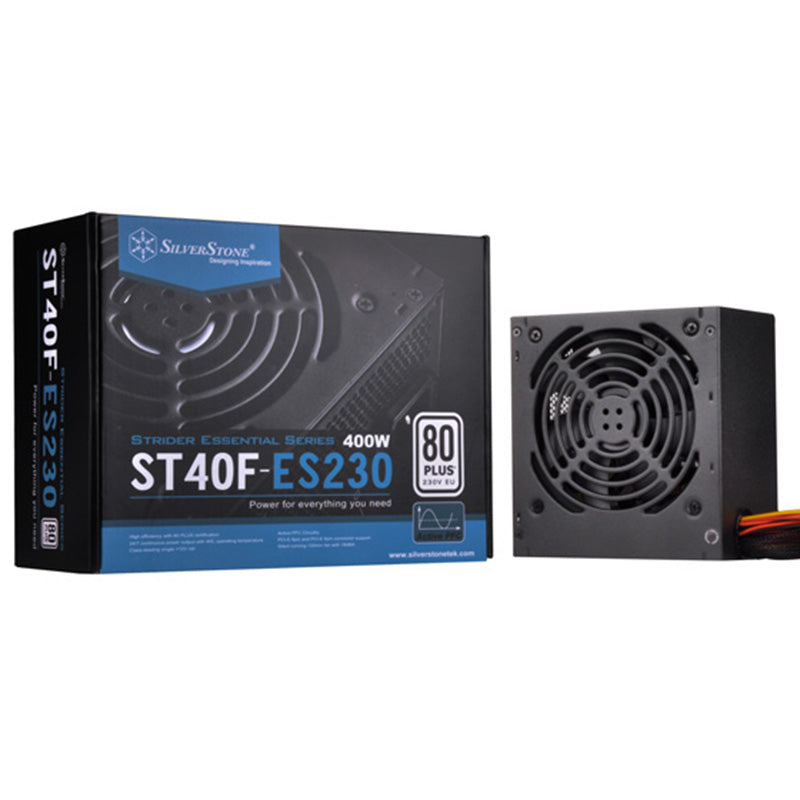 SilverStone 400W Strider Essential 80+ ATX Power Supply (SST-ST40F-ES230)