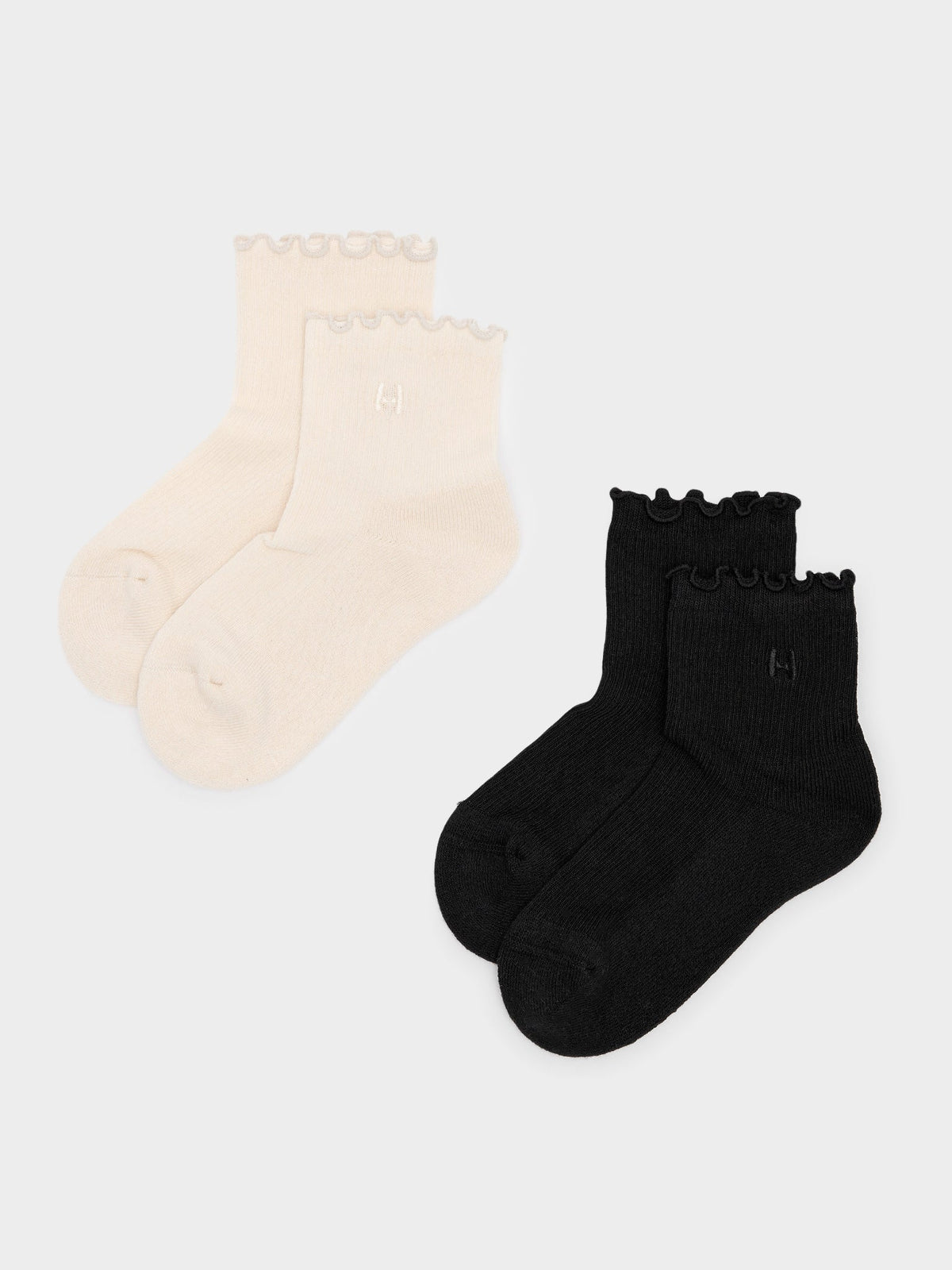 Halfdays Women's Ruffle 2-Pack Socks