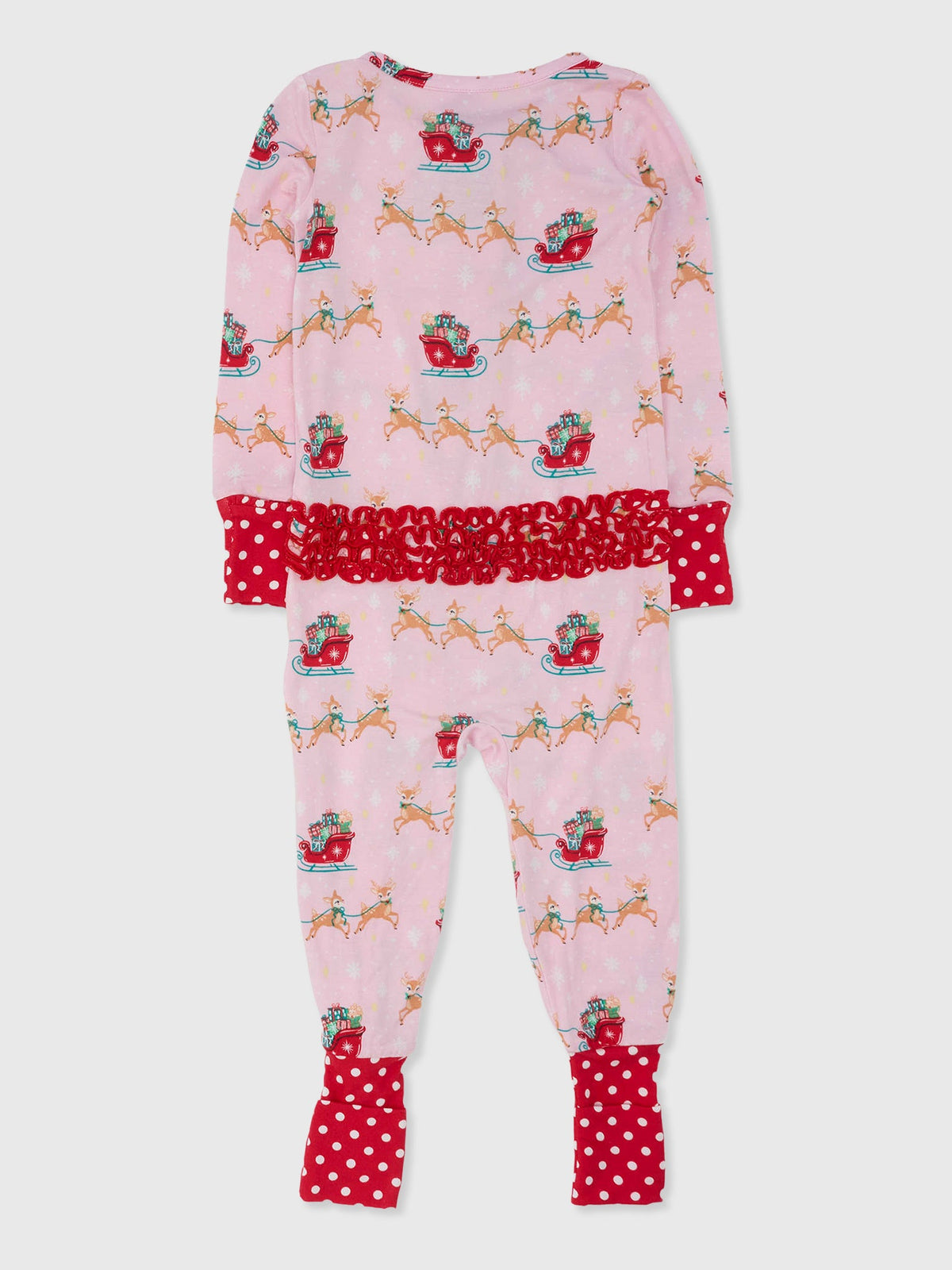 Rufflebutts Baby Girls' Convertible One Piece Pajama
