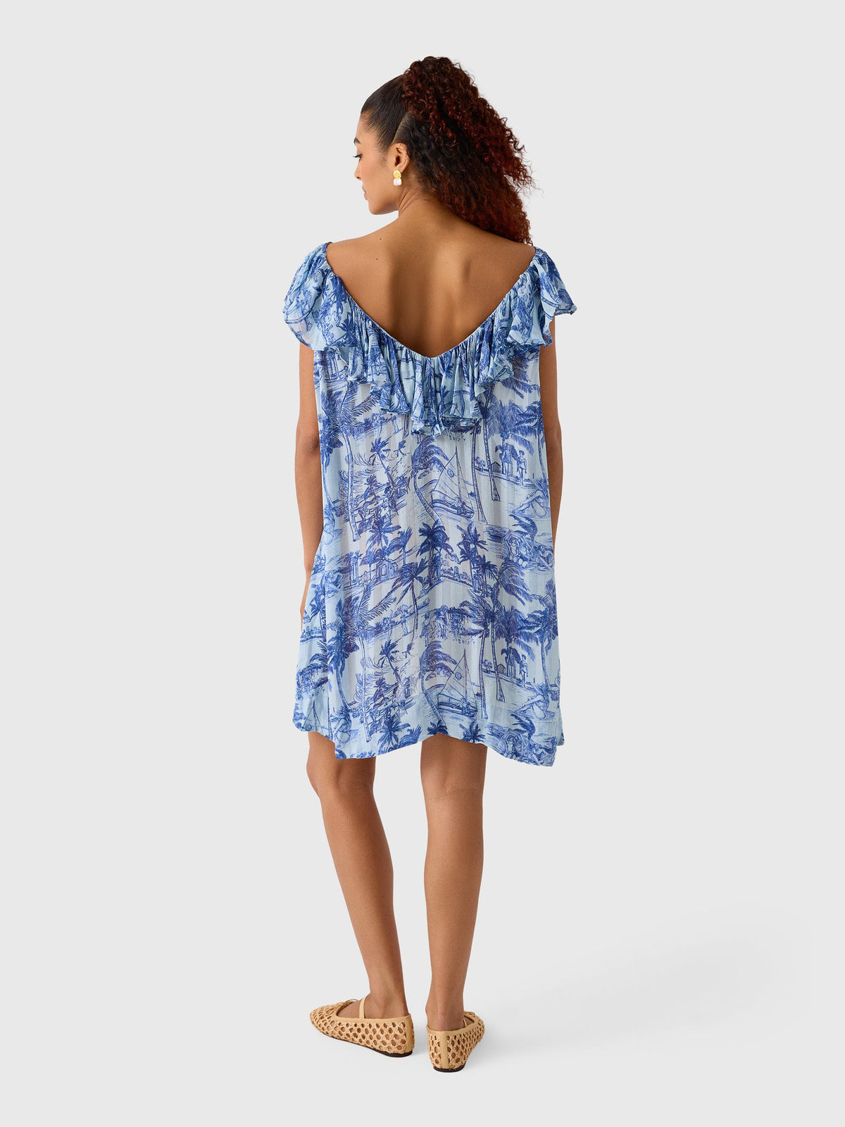 Coniglio Palm Beach Women's Flutter Sleeve Mini Dress