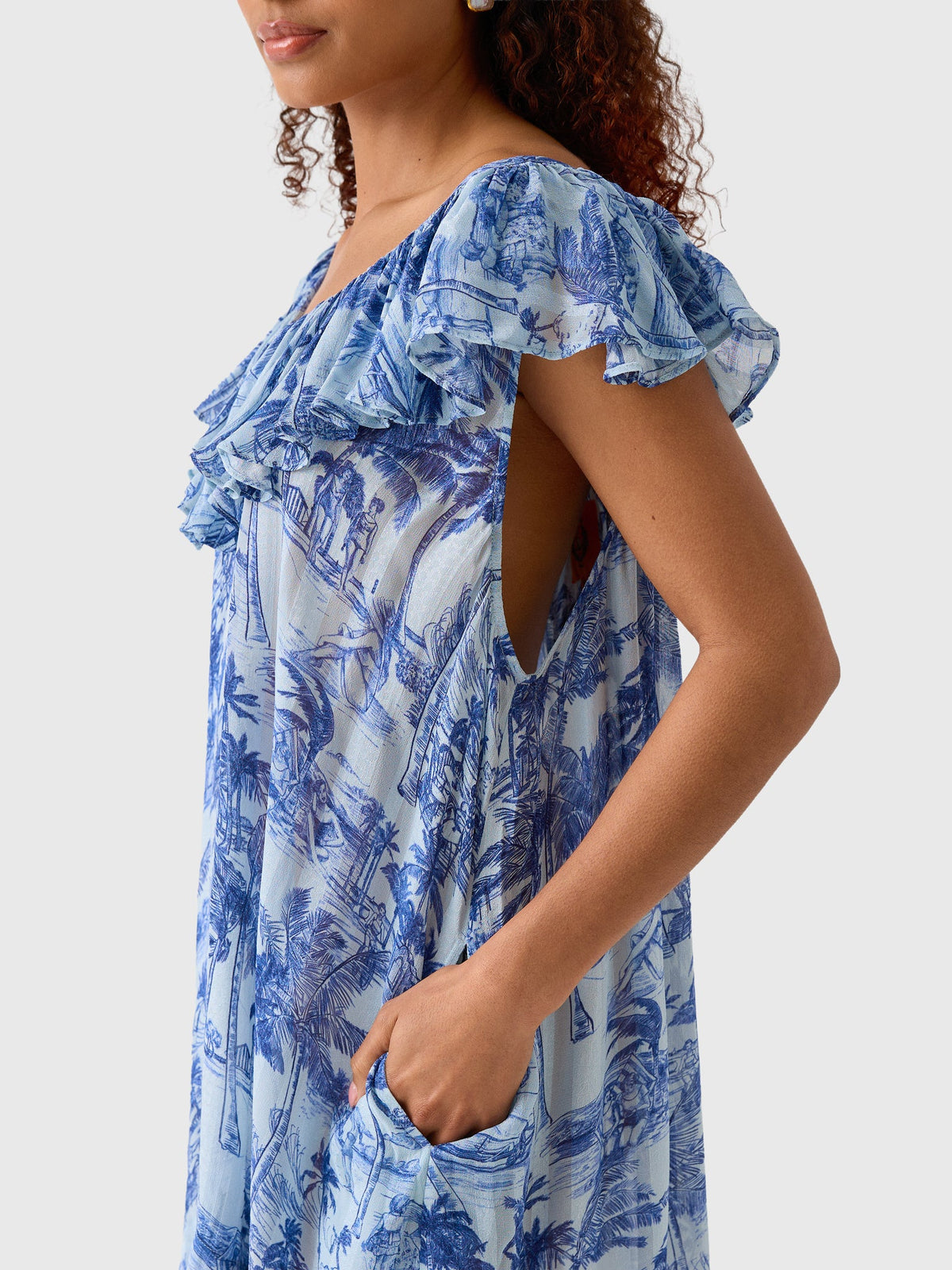 Coniglio Palm Beach Women's Flutter Sleeve Mini Dress