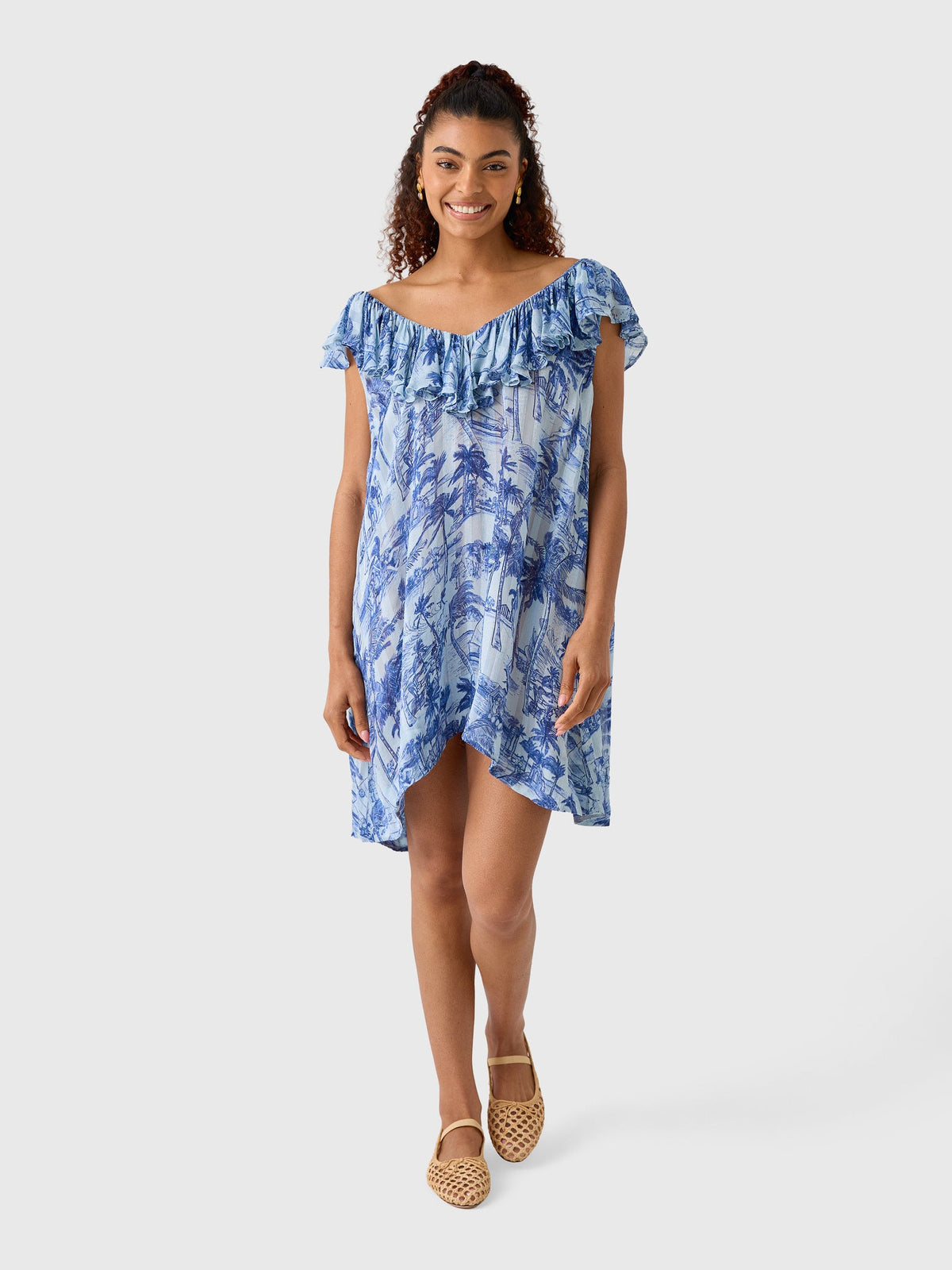 Coniglio Palm Beach Women's Flutter Sleeve Mini Dress