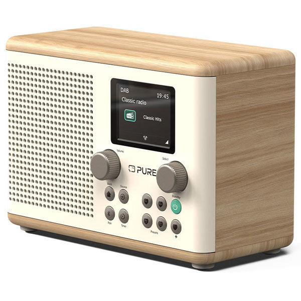 Pure Classic H4 DAB+/FM Radio - Cotton White