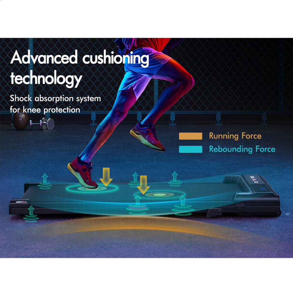 BLACK LORD Walking Pad Treadmill Electric Incline Under Desk (Black)