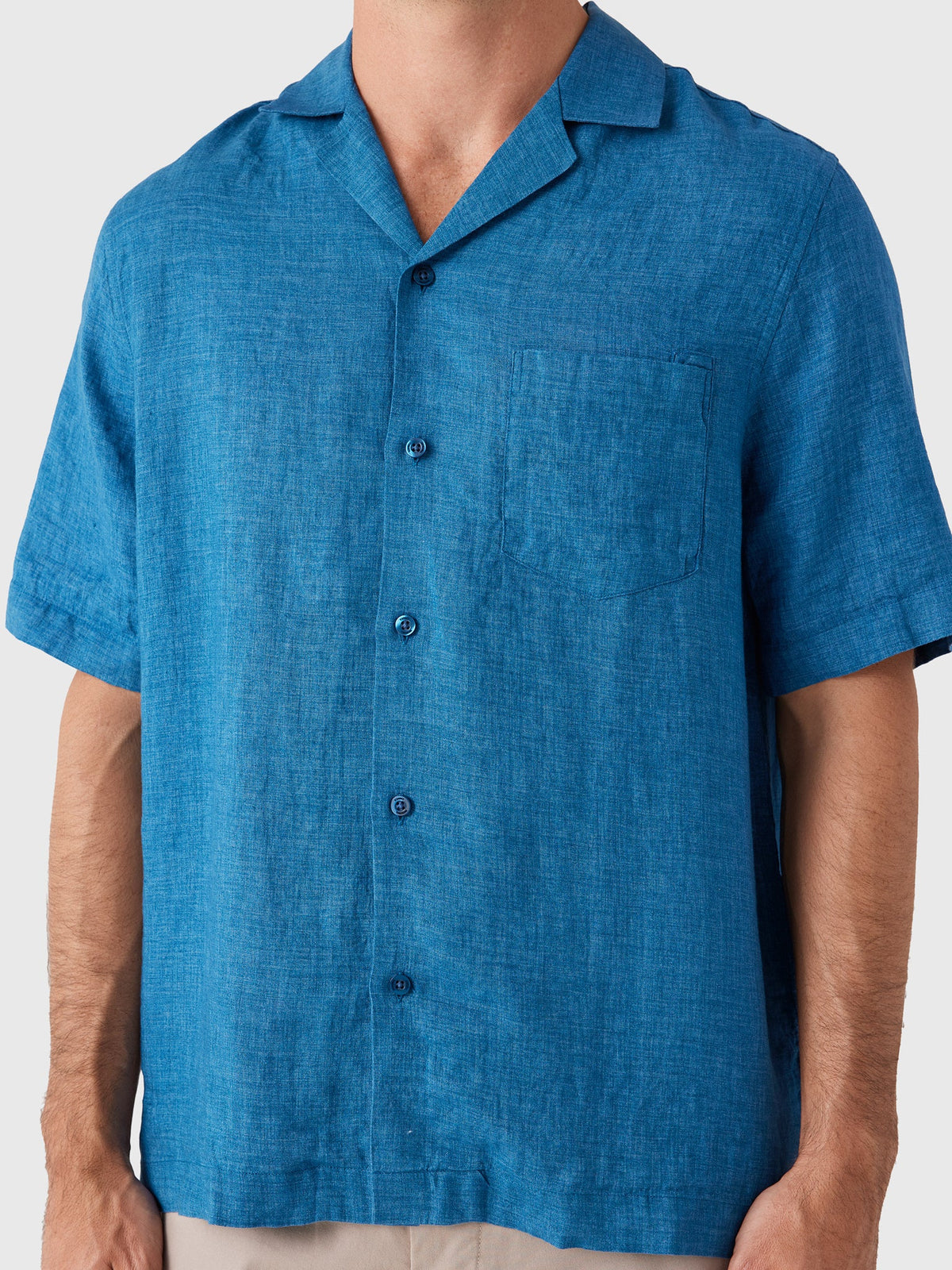 Frescobol Carioca Men's Angelo Linen Shirt