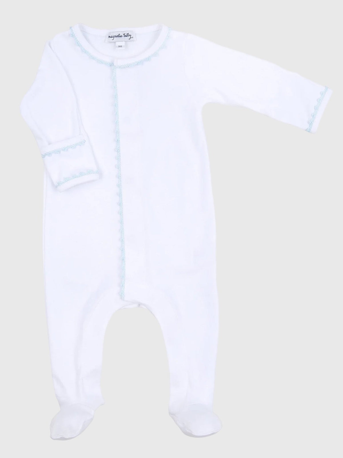 Magnolia Baby Baby Joy Crochet Trim Footie
