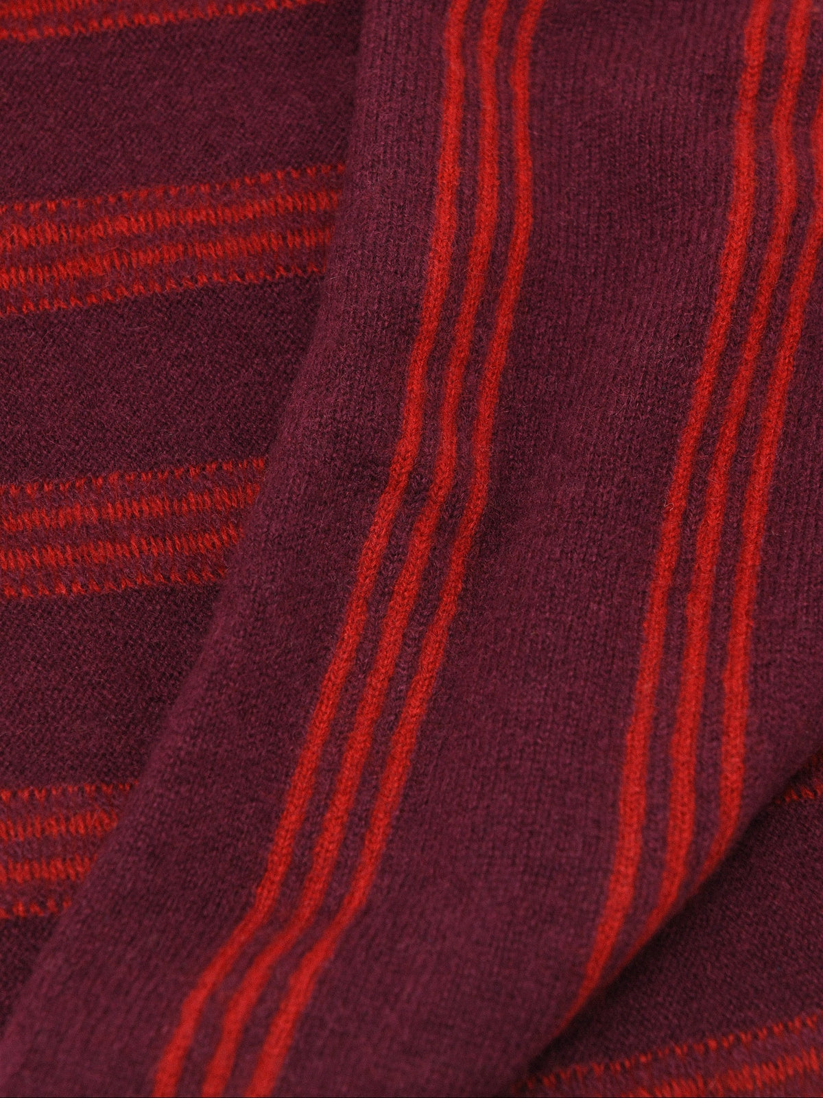 White & Warren Women's Cashmere Striped Neckerchief