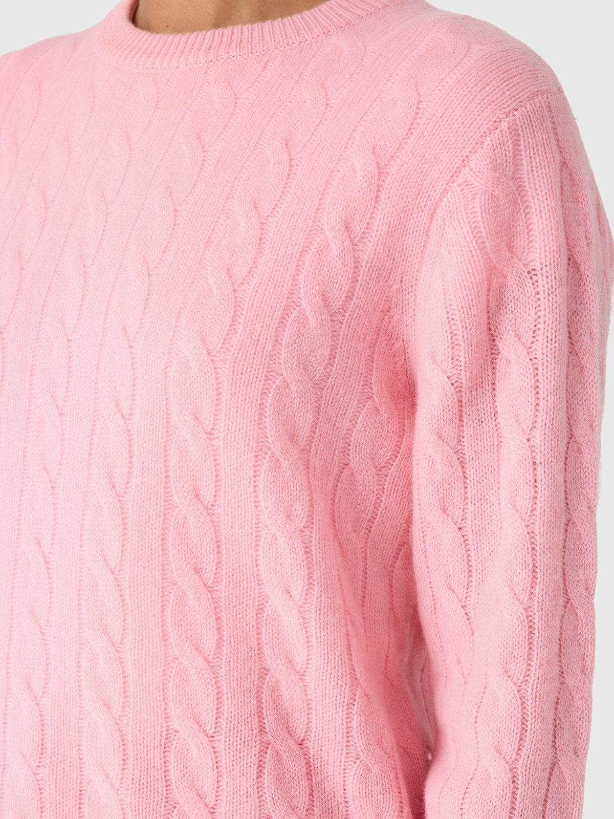 White & Warren Women's Cashmere Cable Crewneck Sweater