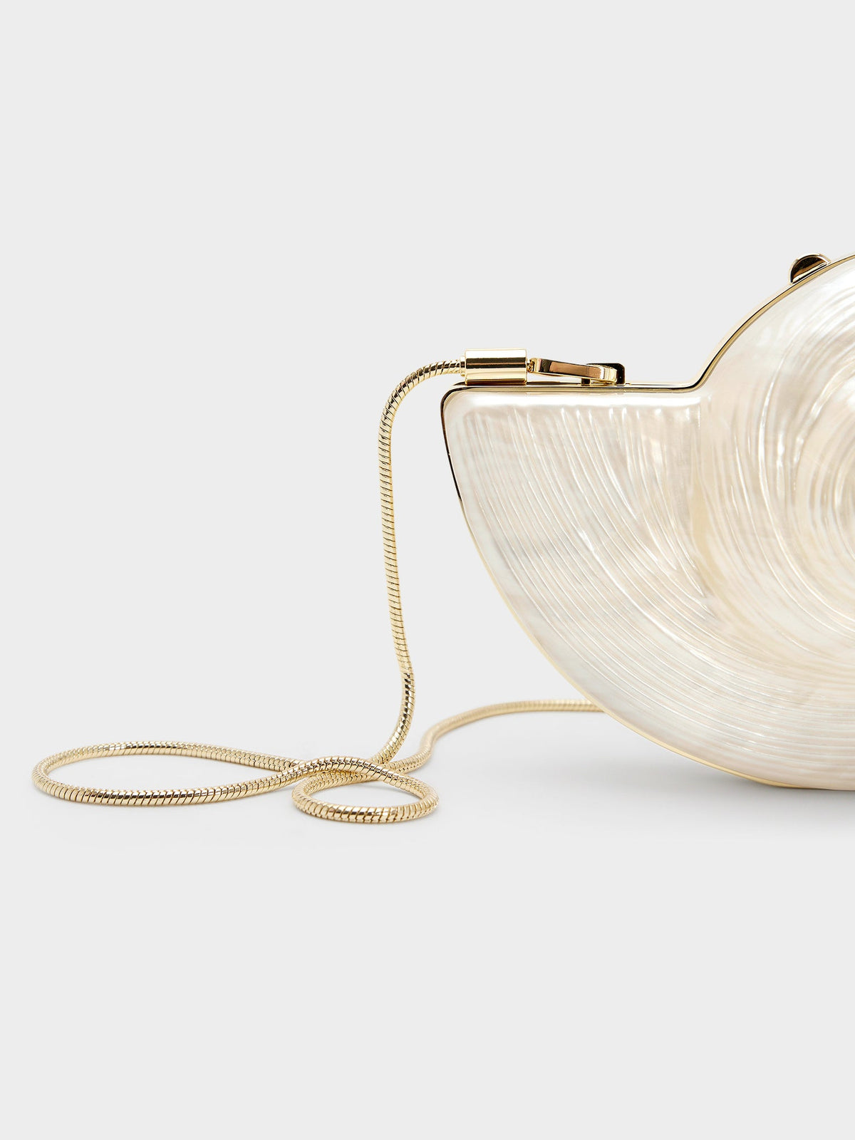 Simkhai Marion Shell Clutch