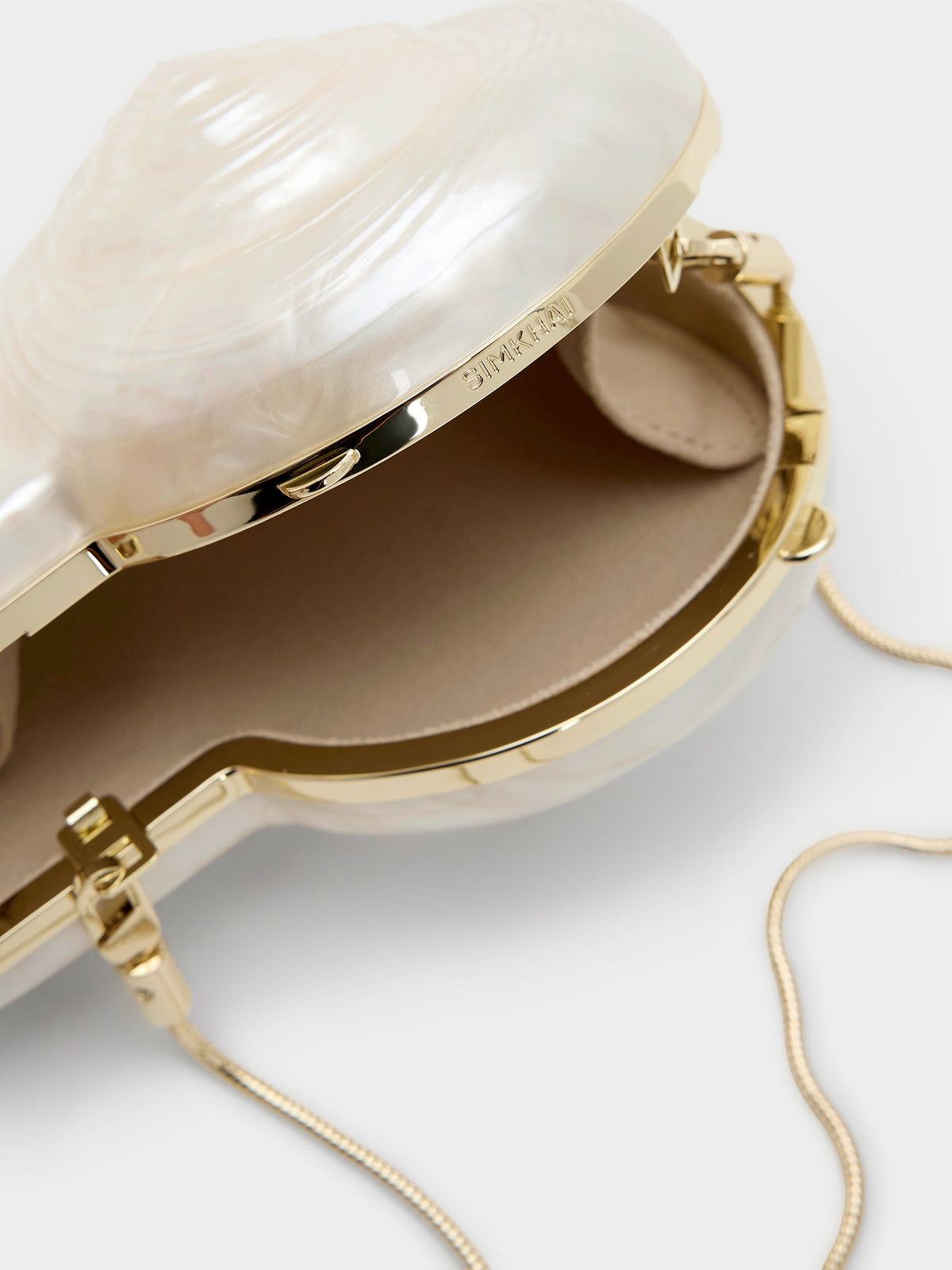 Simkhai Marion Shell Clutch