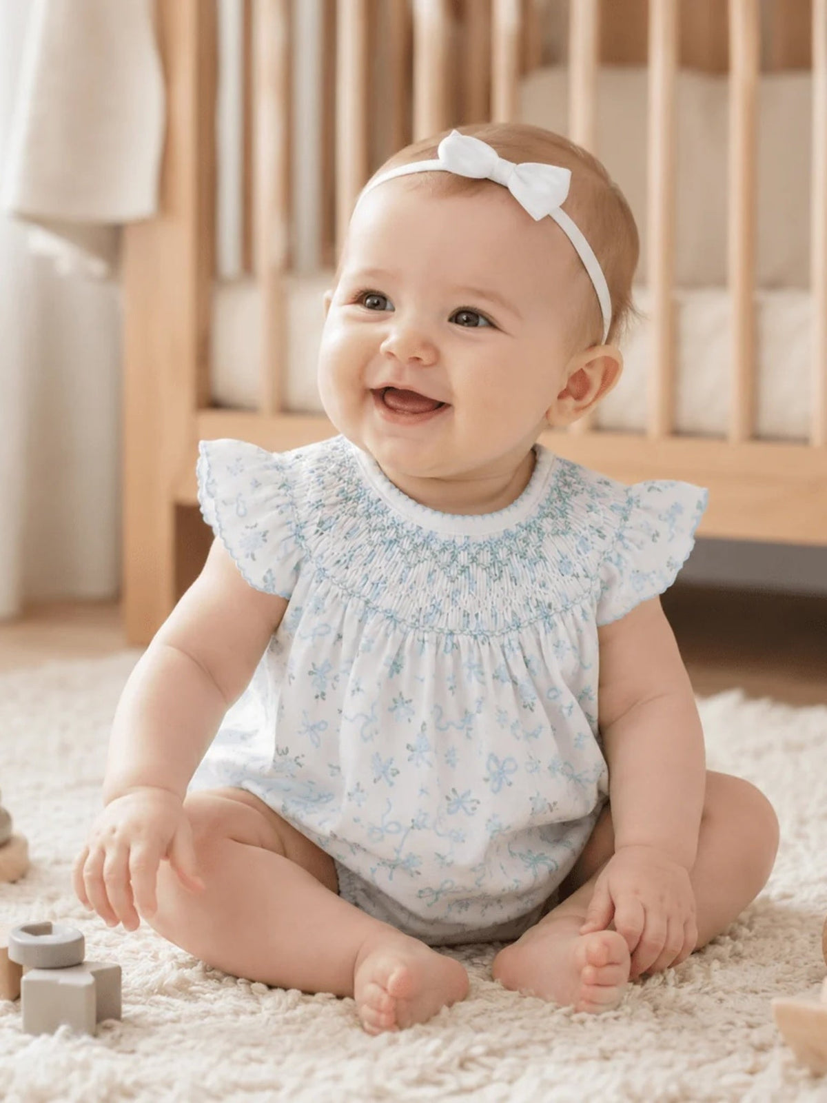 Magnolia Baby Baby Girls' Eloise's Classics Bishop Bubble