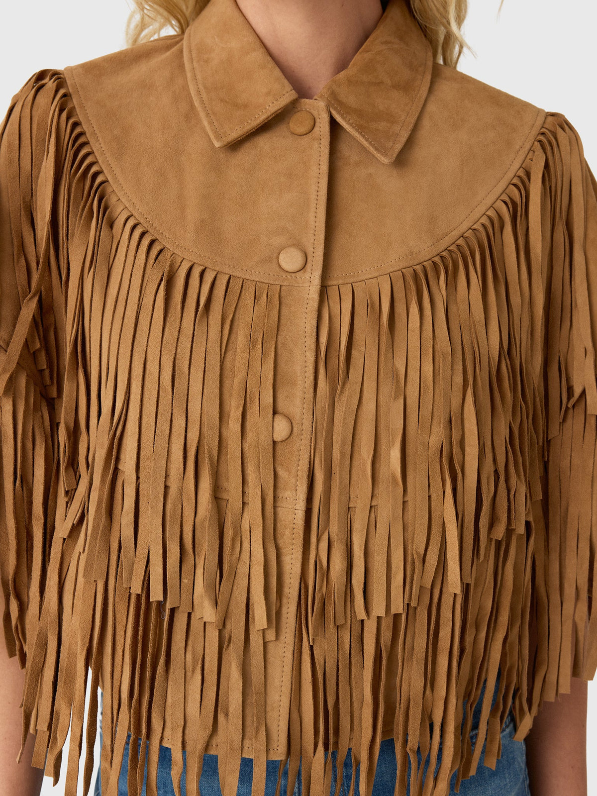 Berenice Women's Valina Suede Fringe Cape