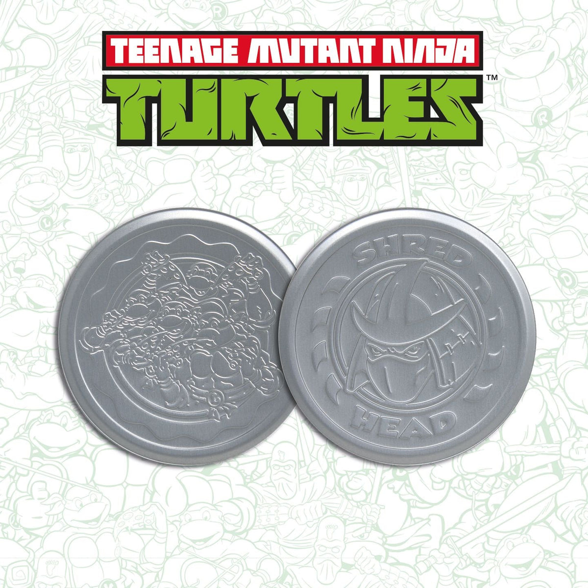 Fanattik Teenage Mutant Ninja Turtles Set of 4 Embossed Metal Coasters