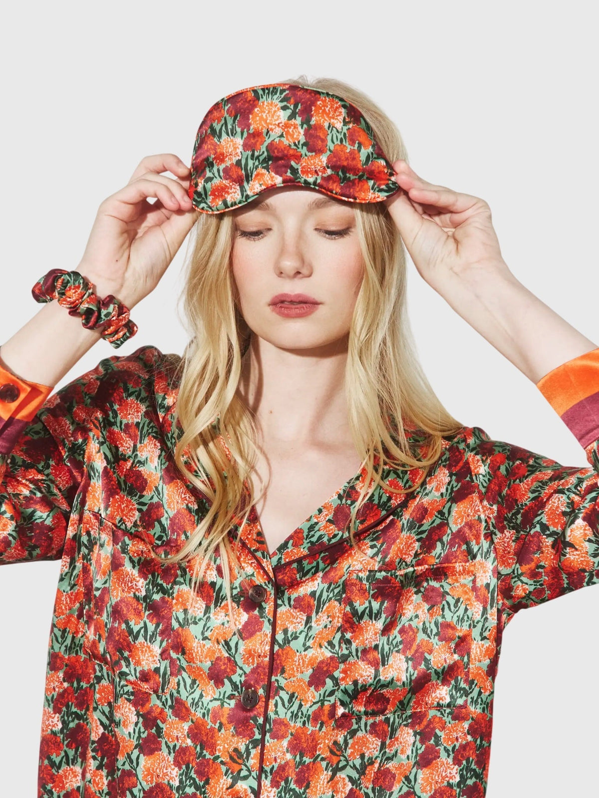 Hunter Bell Blossom Eye Mask & Scrunchie Set