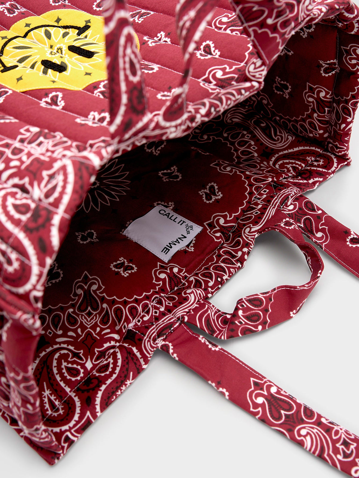 Call It By Your Name Maxi Quilted Cabas Tote Bag
