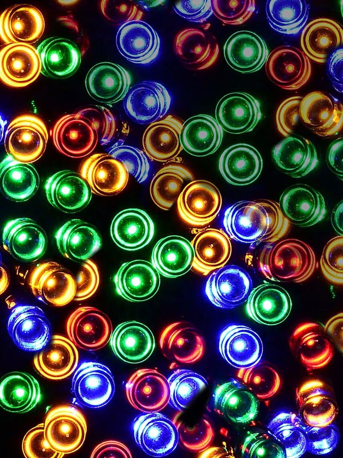 200 Multi Colour LED Solar String Fairy Lights 8 Function | 20mRed, Green, Orange & Blue