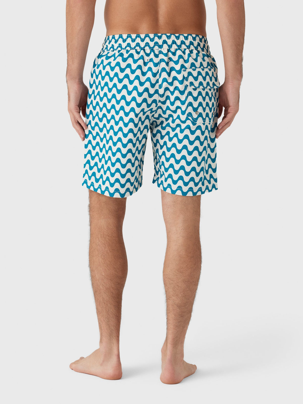 Frescobol Carioca Men's Santos Board Copacabana Swim Trunk