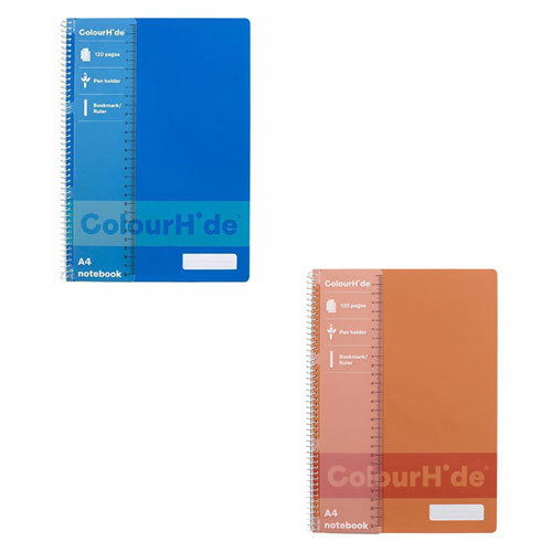 Colourhide A4 Notebook 120pg - Black