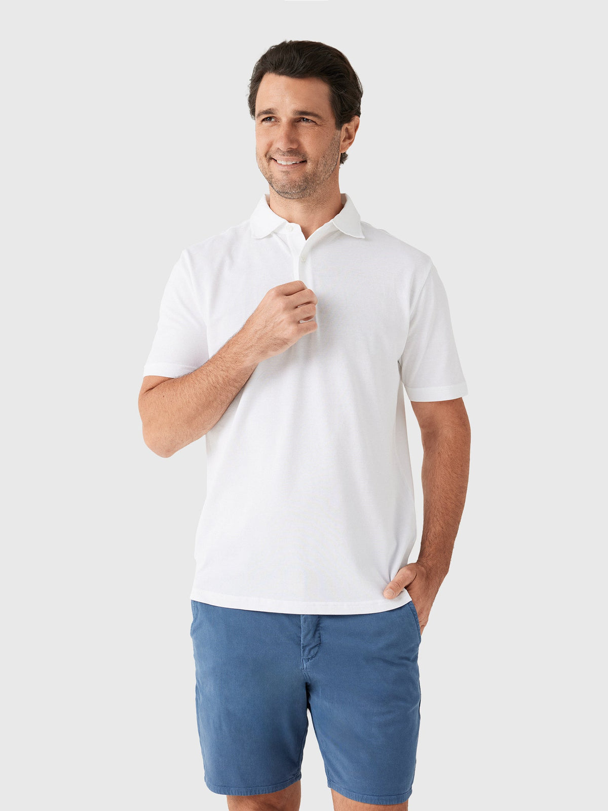 Frescobol Carioca Men's Luca Cotton Piqué Polo