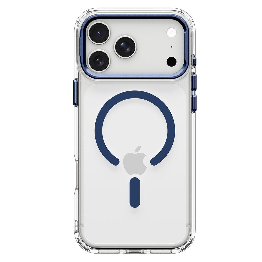 SPIGEN Ultra Hybrid Optik S MagSafe Case for iPhone 18 Pro/17 Pro (Clear Case / Deep Blue Ring)