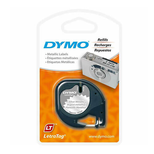 Dymo Letra-Tag Tape Label - Paper White