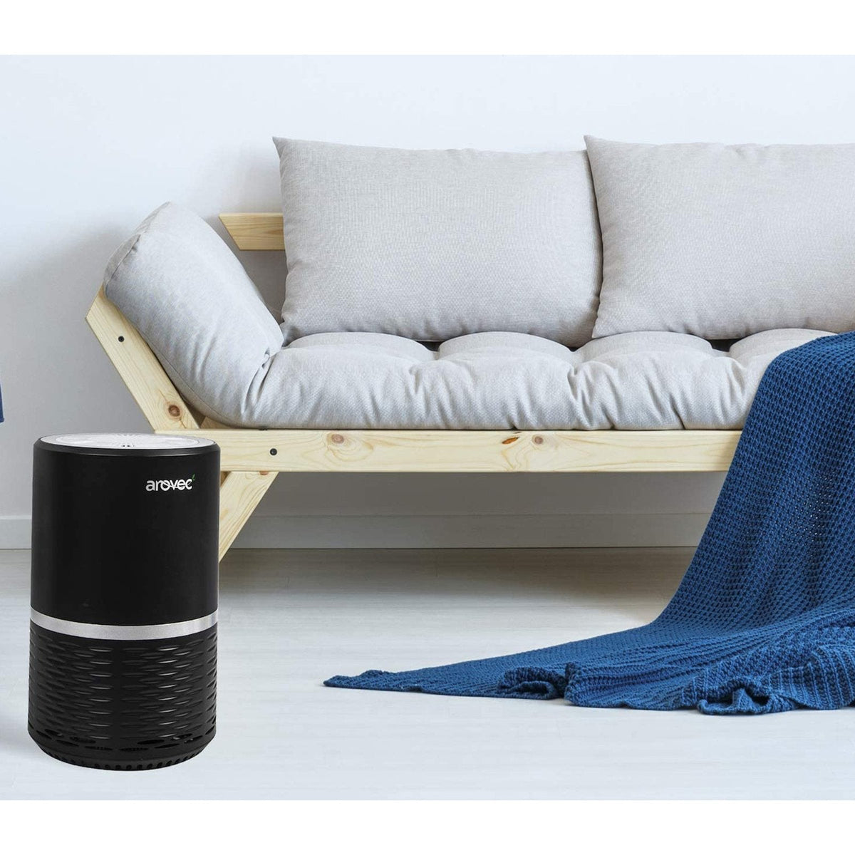 AROVEC Air Purifier H13 True HEPA Air Filter for Home, Bedroom (Black)