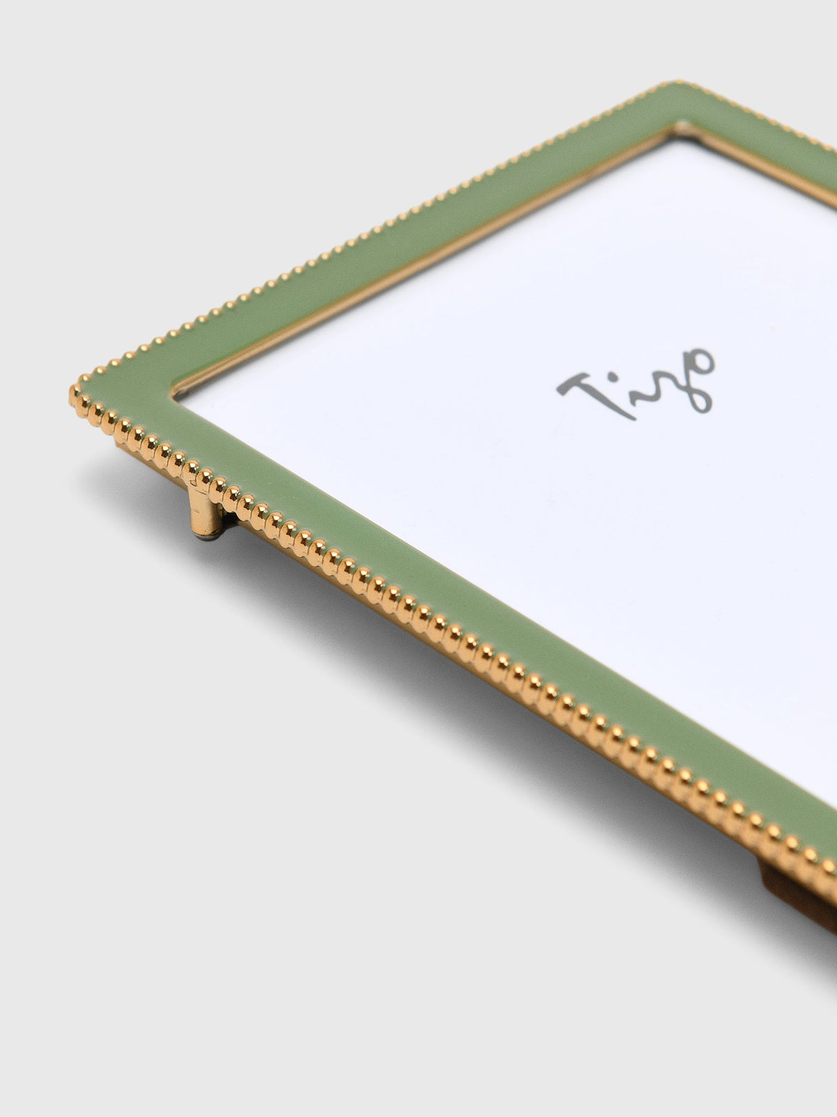 TIZO Goldplate Beaded Enamel 5x7 Photo Frame
