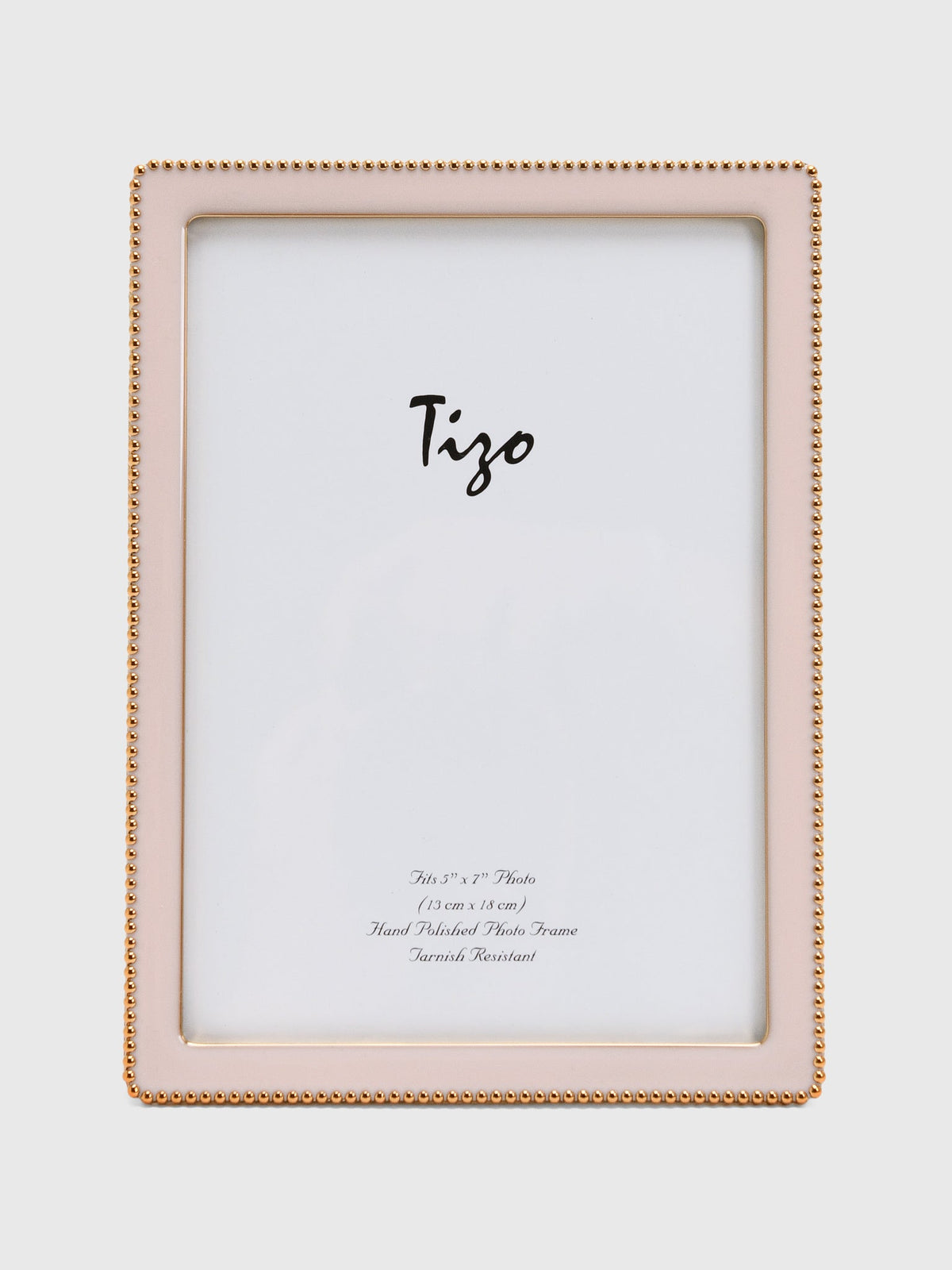 TIZO Goldplate Beaded Enamel 5x7 Photo Frame