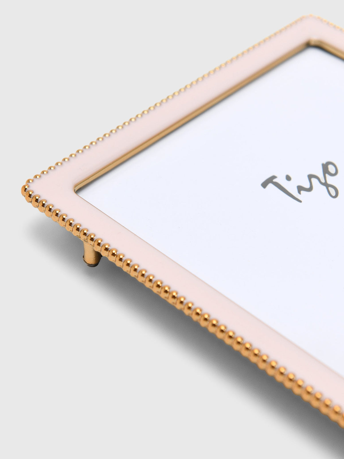 TIZO Goldplate Beaded Enamel 5x7 Photo Frame