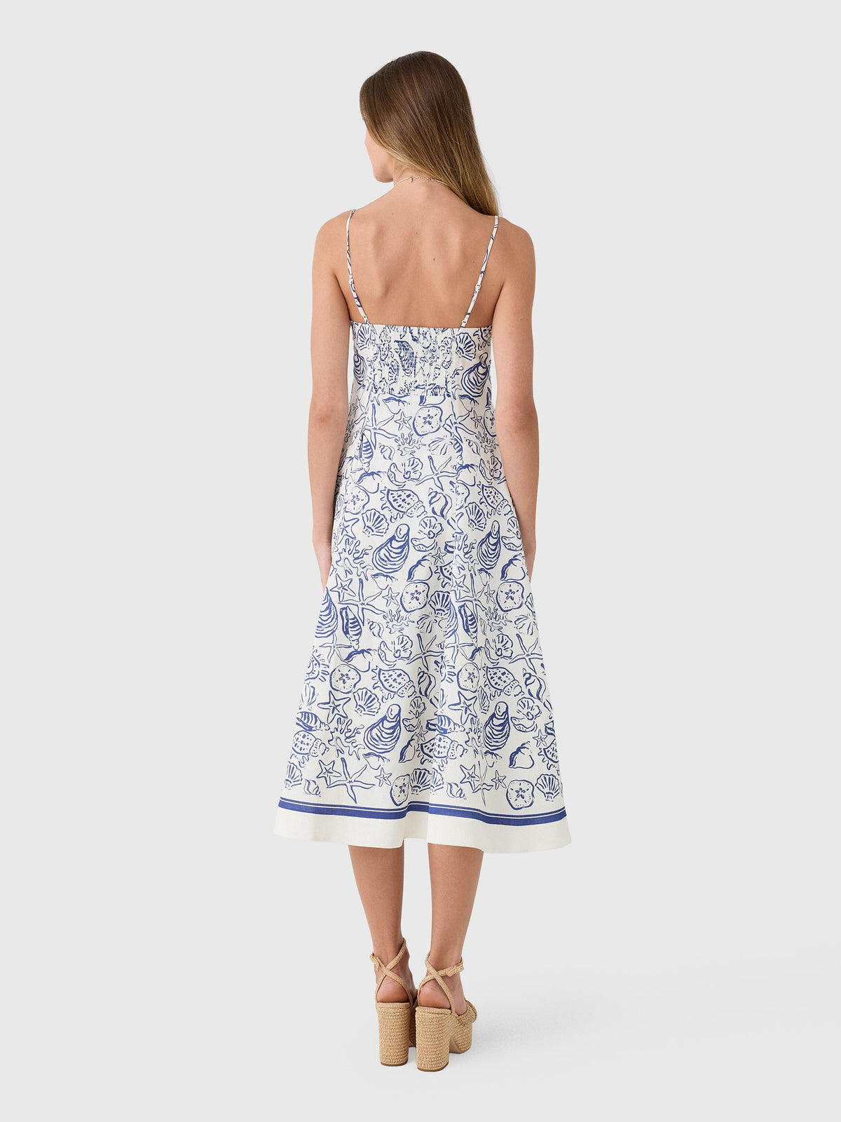 Simkhai Women's Analise Linen Bustier Midi Dress
