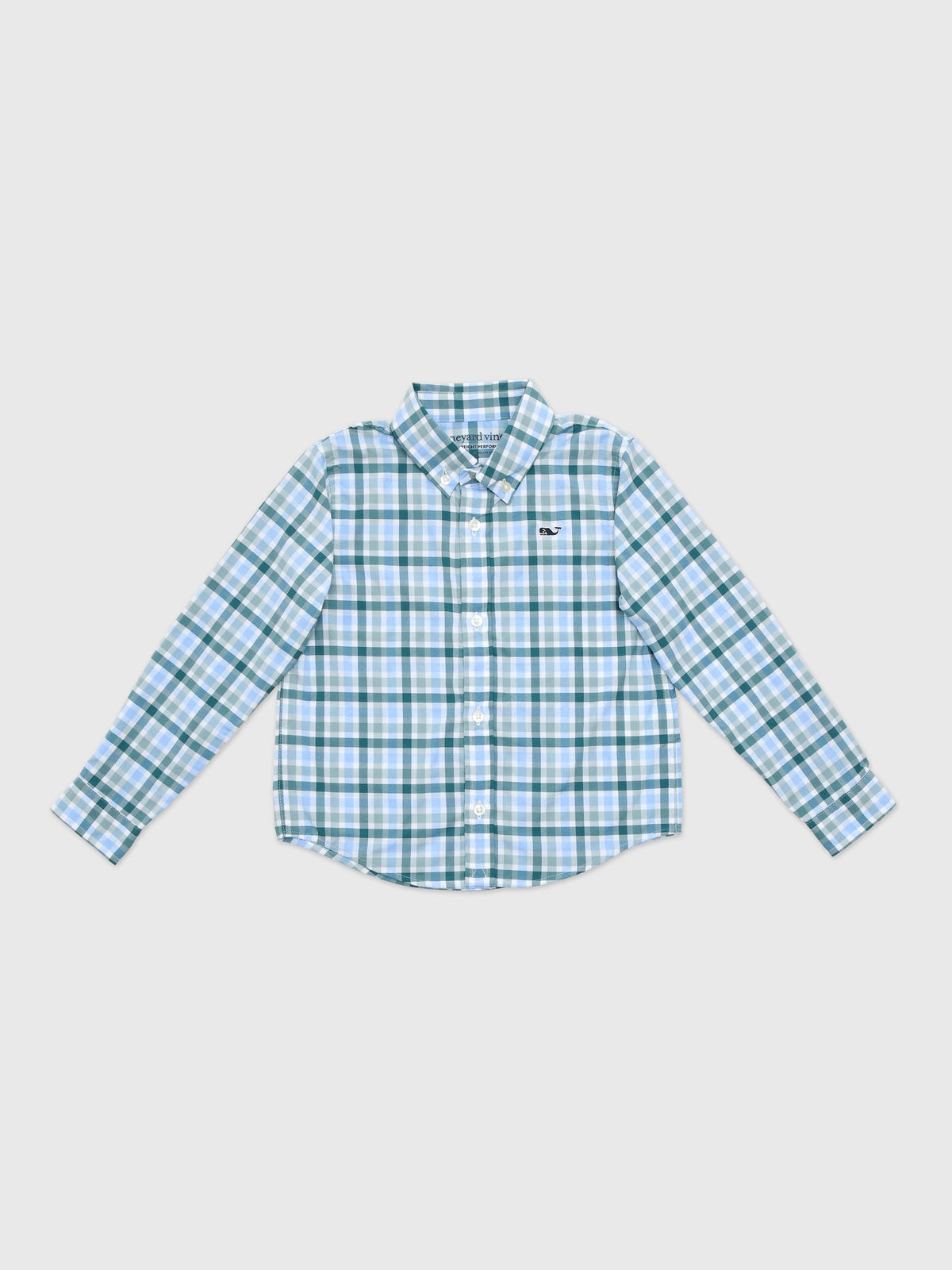 Vineyard Vines Boys' Performance Plaid Featherweight Shirt