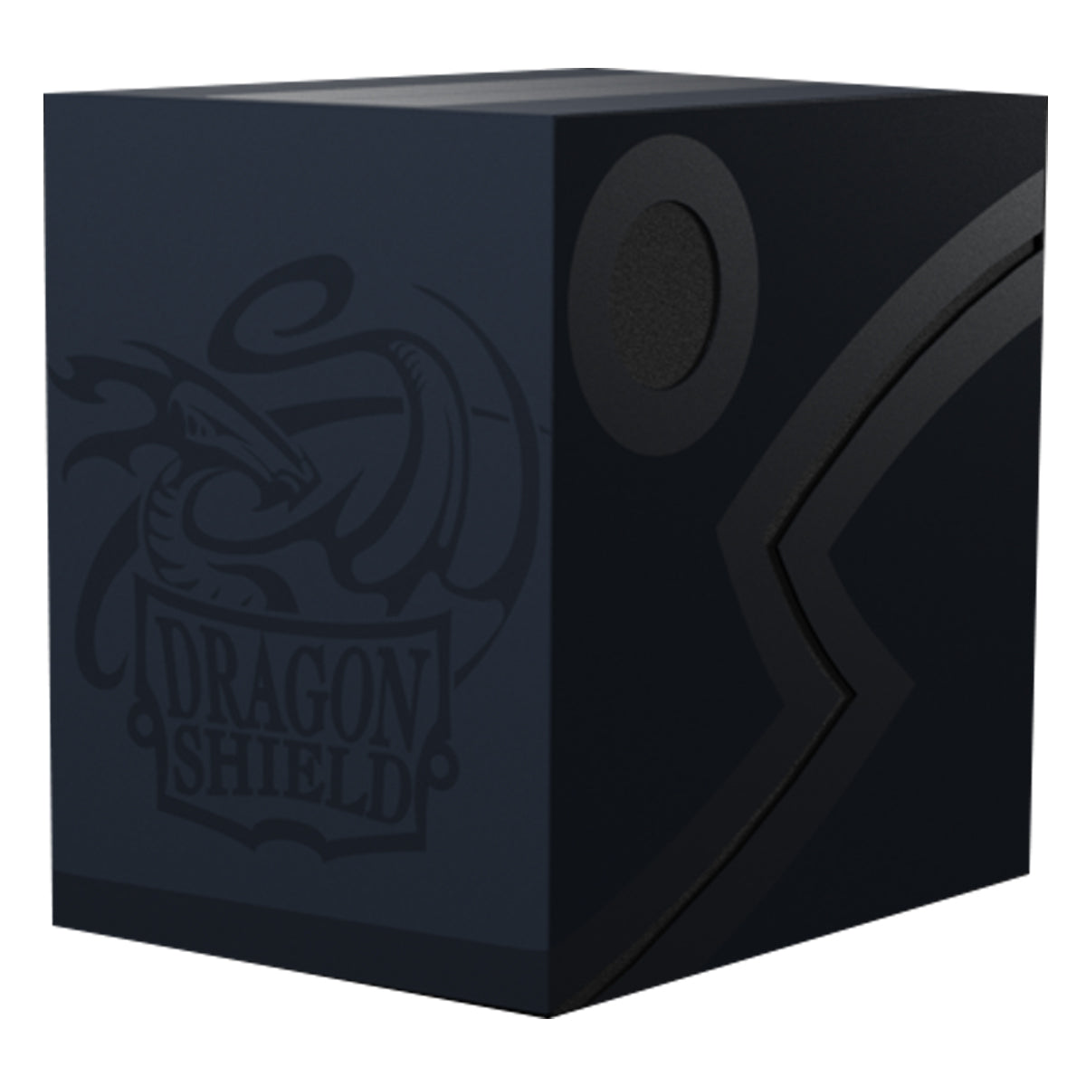 Arcane Tinmen Dragon Shield Revised Double Shell - Midnight Blue/Black Deck Box